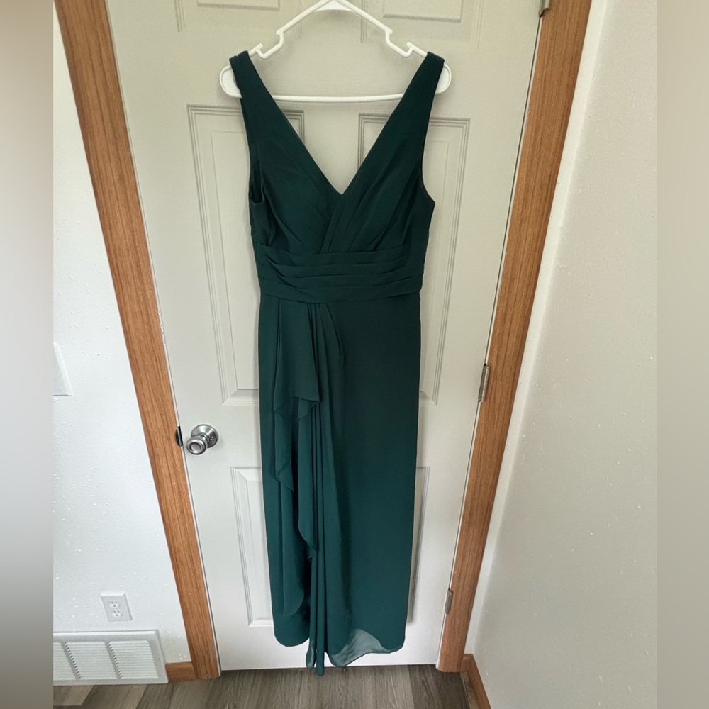 Pine Azazie Bridesmaid dress